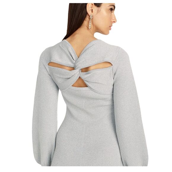J. Crew Shimmery Twist Back Long Sleeve Dress - Picture 1 of 13